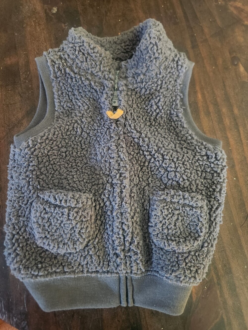 Baby Sherpa Vest - Gray - Cozy Layering Jacket